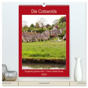 Die Cotswolds Englands grünes Herz (hochwertiger Premium Wandkalender 2024 DIN A2 hoch), Kunstdruck in Hochglanz von Kruse,  Gisela