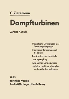 Die Dampfturbinen von Röder,  Karl, Zietemann,  Constantin