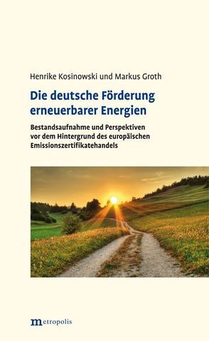 Die deutsche Förderung erneuerbarer Energien von Groth,  Markus, Kosinowski,  Henrike