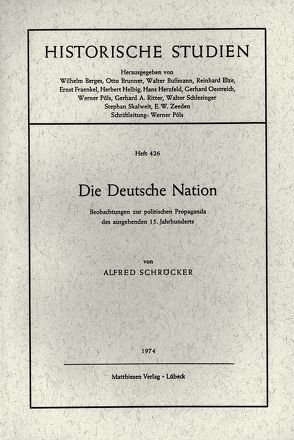 Die Deutsche Nation von Schröcker,  Alfred