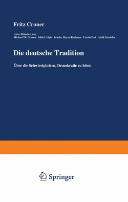 Die deutsche Tradition von Croner,  Fritz