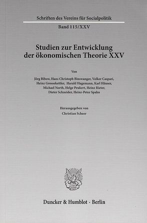 Die deutschsprachige Wirtschaftswissenschaft in den ersten Jahrzehnten nach 1945. von Scheer,  Christian