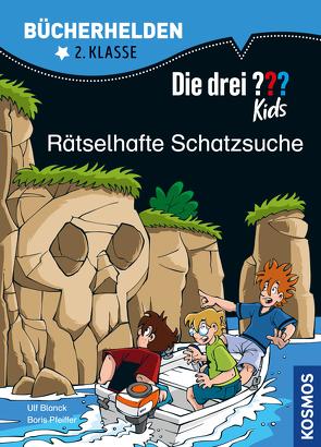 Die drei ??? Kids, Bücherhelden 2. Klasse, Rätselhafte Schatzsuche (drei Fragezeichen Kids) von Blanck,  Ulf, Kampmann,  Stefani, Pfeiffer,  Boris