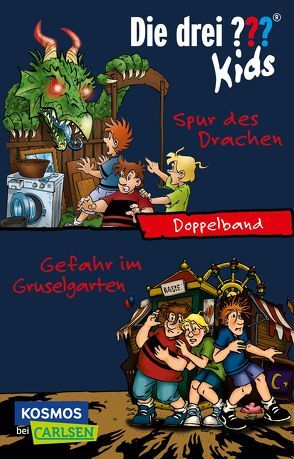 Die drei ??? kids: Spur des Drachen / Gefahr im Gruselgarten (Doppelband) von Blanck,  Ulf, Saße,  Jan, Wegner,  Stefanie