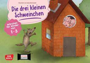 Die drei kleinen Schweinchen. Kamishibai Bildkartenset von Bohnstedt,  Antje, Klement,  Simone