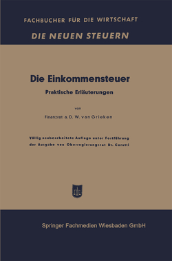 Die Einkommensteuer von van Grieken,  Walter