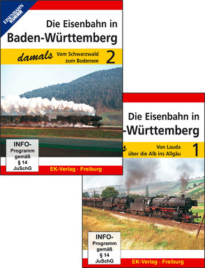 Die Eisenbahn in Baden-Württemberg damals – Teil 1 und Teil 2 im Paket