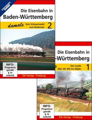 Die Eisenbahn in Baden-Württemberg damals – Teil 1 und Teil 2 im Paket