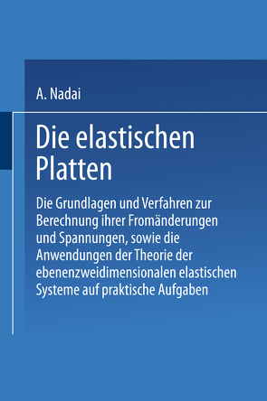 Die elastischen Platten von Nadai,  A.