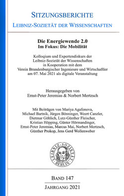 Die Energiewende 2.0. Im Focus: Die Mobilität von Jeremias,  Ernst-Peter, Mertzsch,  Norbert