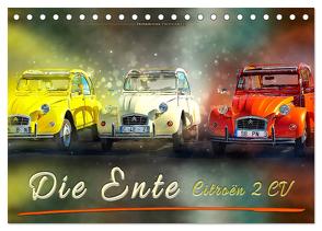 Die Ente – Citroën 2CV (Tischkalender 2024 DIN A5 quer), CALVENDO Monatskalender von Roder,  Peter
