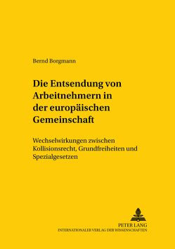 Die Entsendung von Arbeitnehmern in der Europäischen Gemeinschaft von Borgmann,  Bernd