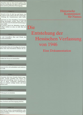 Die Entstehung der Hessischen Verfassung von 1946 von Berding,  Helmut, Lange,  Katrin