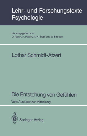Die Entstehung von Gefühlen von Schmidt-Atzert,  Lothar