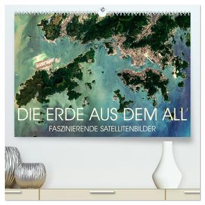 Die Erde aus dem All (hochwertiger Premium Wandkalender 2024 DIN A2 quer), Kunstdruck in Hochglanz von Pauschert,  Christian