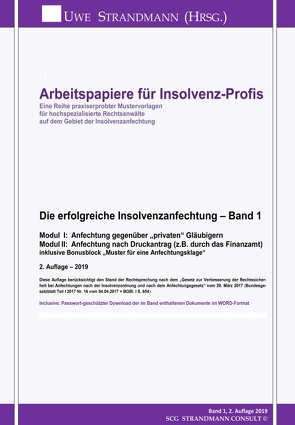 Die erfolgreiche Insolvenzanfechtung – Band 1 von Strandmann,  Jens-Uwe