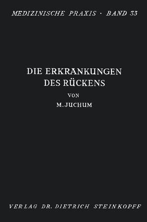 Die Erkrankungen des Rückens von Juchum,  Martin