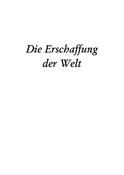 Die Erschaffung der Welt von Sankt Thomas von Aquin e.V.,  Verein