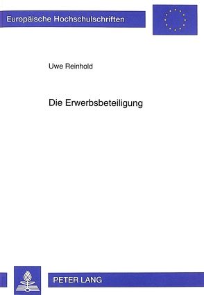 Die Erwerbsbeteiligung von Reinhold,  Uwe