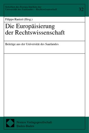 Die Europäisierung der Rechtswissenschaft von Ranieri,  Filippo