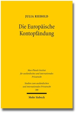 Die Europäische Kontopfändung von Riebold,  Julia