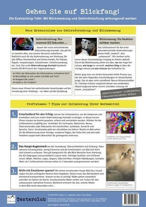 Die Eyetracking-Tafel von Mayer,  Claus