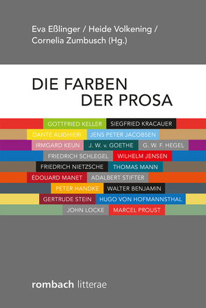 Die Farben der Prosa von Eßlinger,  Eva, Volkening,  Heide, Zumbusch,  Cornelia