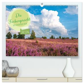 Die Farbenpracht der Lüneburger Heide (hochwertiger Premium Wandkalender 2024 DIN A2 quer), Kunstdruck in Hochglanz von Lorenzen-Müller,  Sandra