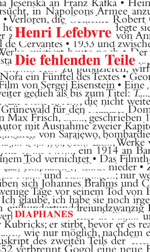 Die fehlenden Teile von Heitz,  Michael, Lefebvre,  Henri, Schulz,  Sabine