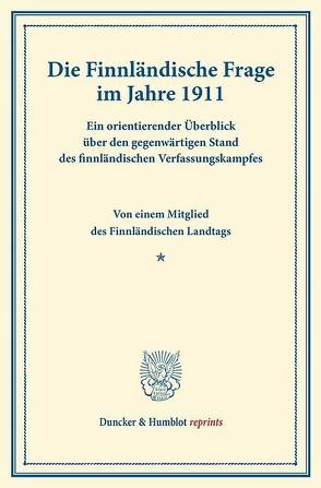 Die Finnländische Frage im Jahre 1911.