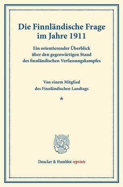 Die Finnländische Frage im Jahre 1911.