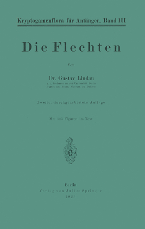 Die Flechten von Lindau,  Gustav