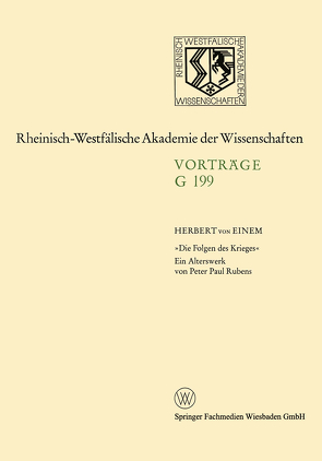 «Die Folgen des Krieges» von Einem,  Herbert von