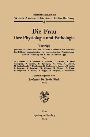 Die Frau von Risak,  Erwin