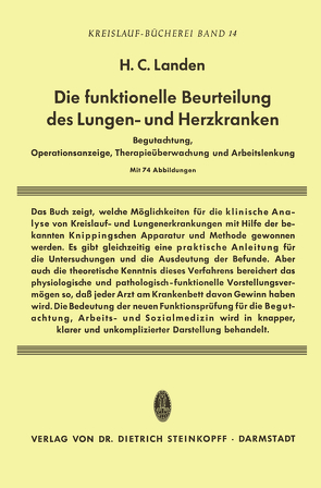 Die Funktionelle Beurteilung des Lungen- und Herzkranken von Landen,  Heribert C.