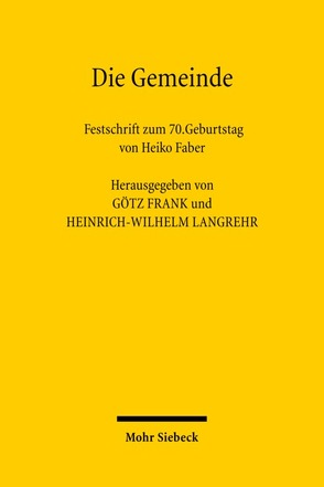 Die Gemeinde von Frank,  Götz, Langrehr,  Heinrich-Wilhelm