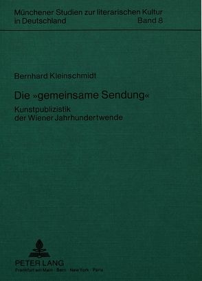 Die «gemeinsame Sendung» von Kleinschmidt,  Bernhard