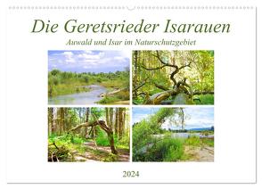 Die Geretsrieder Isarauen – Auwald und Isar im Naturschutzgebiet (Wandkalender 2024 DIN A2 quer), CALVENDO Monatskalender von Schimmack,  Michaela