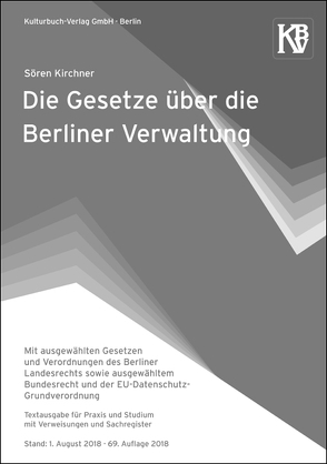 Die Gesetze über die Berliner Verwaltung von Kirchner