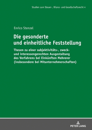 Die gesonderte und einheitliche Feststellung von Stenzel,  Enrico