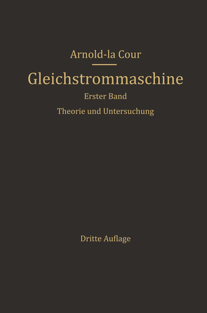 Die Gleichstrommaschine von La Cour,  Arnold