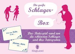 Die große Schlager-Box. Das Spiel für Senioren rund um die schönsten deutschen Schlager. Spiele Box mit 100 Karten. von Verlag,  SingLiesel