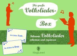 Die große Volkslieder-Quiz-Box für Senioren. Das Spiel rund um bekannte Volkslieder für Senioren. Auch mit Demenz. Spiele Box mit 100 Karten. von GmbH,  SingLiesel