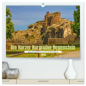 Die Harzer Burgruine Regenstein – Sowie die Sandhöhlen im Heers bei Blankenburg (hochwertiger Premium Wandkalender 2024 DIN A2 quer), Kunstdruck in Hochglanz von Felix,  Holger