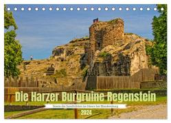 Die Harzer Burgruine Regenstein – Sowie die Sandhöhlen im Heers bei Blankenburg (Tischkalender 2024 DIN A5 quer), CALVENDO Monatskalender von Felix,  Holger