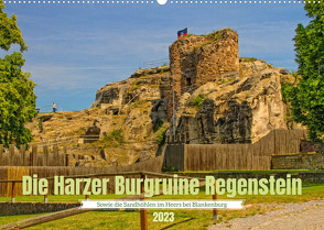 Die Harzer Burgruine Regenstein – Sowie die Sandhöhlen im Heers bei Blankenburg (Wandkalender 2023 DIN A2 quer) von Felix,  Holger