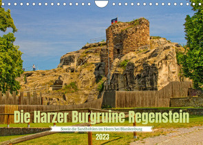 Die Harzer Burgruine Regenstein – Sowie die Sandhöhlen im Heers bei Blankenburg (Wandkalender 2023 DIN A4 quer) von Felix,  Holger