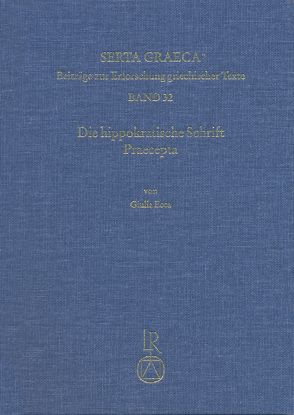 Die hippokratische Schrift Praecepta von Ecca,  Giulia