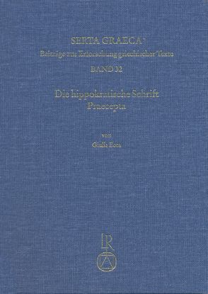 Die hippokratische Schrift Praecepta von Ecca,  Giulia