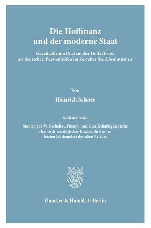 Die Hoffinanz und der moderne Staat. von Schnee,  Heinrich